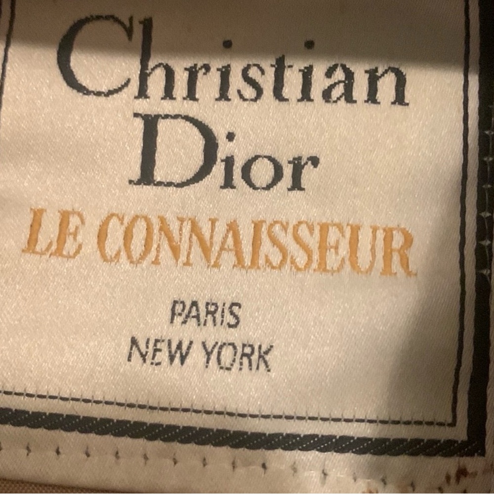 Dior Trench Coat with Black and Gold Label unisex